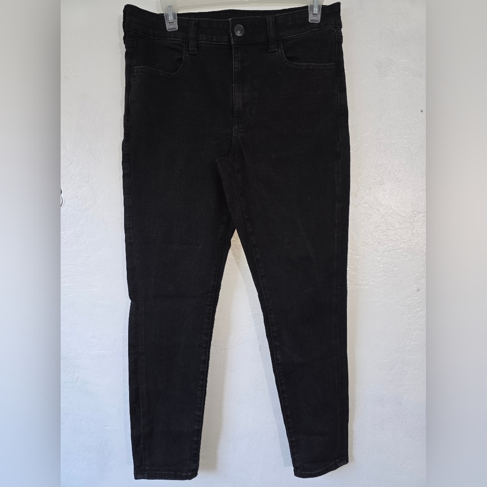 AE Ne(x)t Level Low-Rise Jegging     American Eagle Outfitters Black Jeggings
